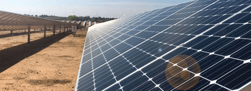 Solar Panel in Desert